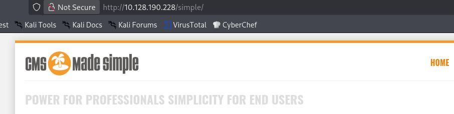 CMS Made Simple homepage